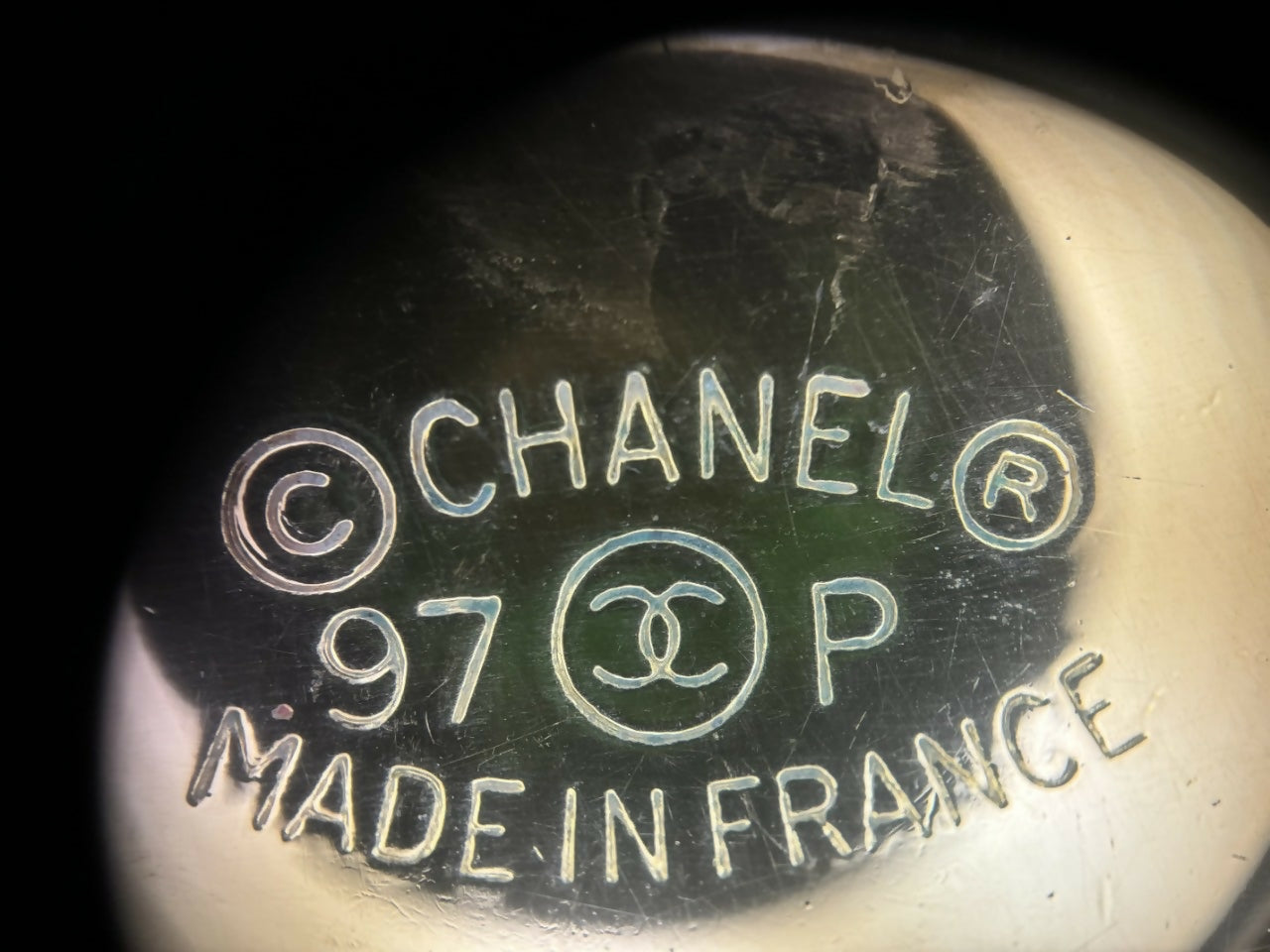Chanel Vintage 97P Tortoise Shell Clip-on Earrings
