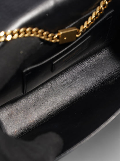 Saint Laurent Kate Black Suede Medium