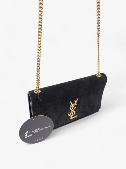 Saint Laurent Kate Black Suede Medium