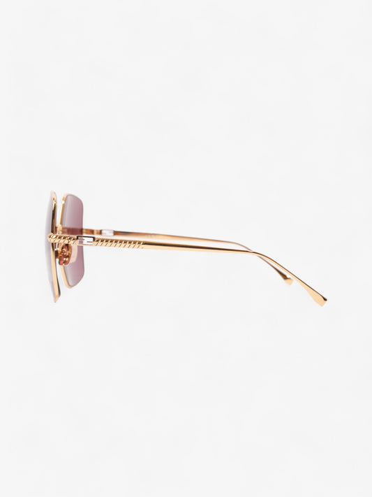 Fendi FF Sunglasses Gold Acetate 145mm