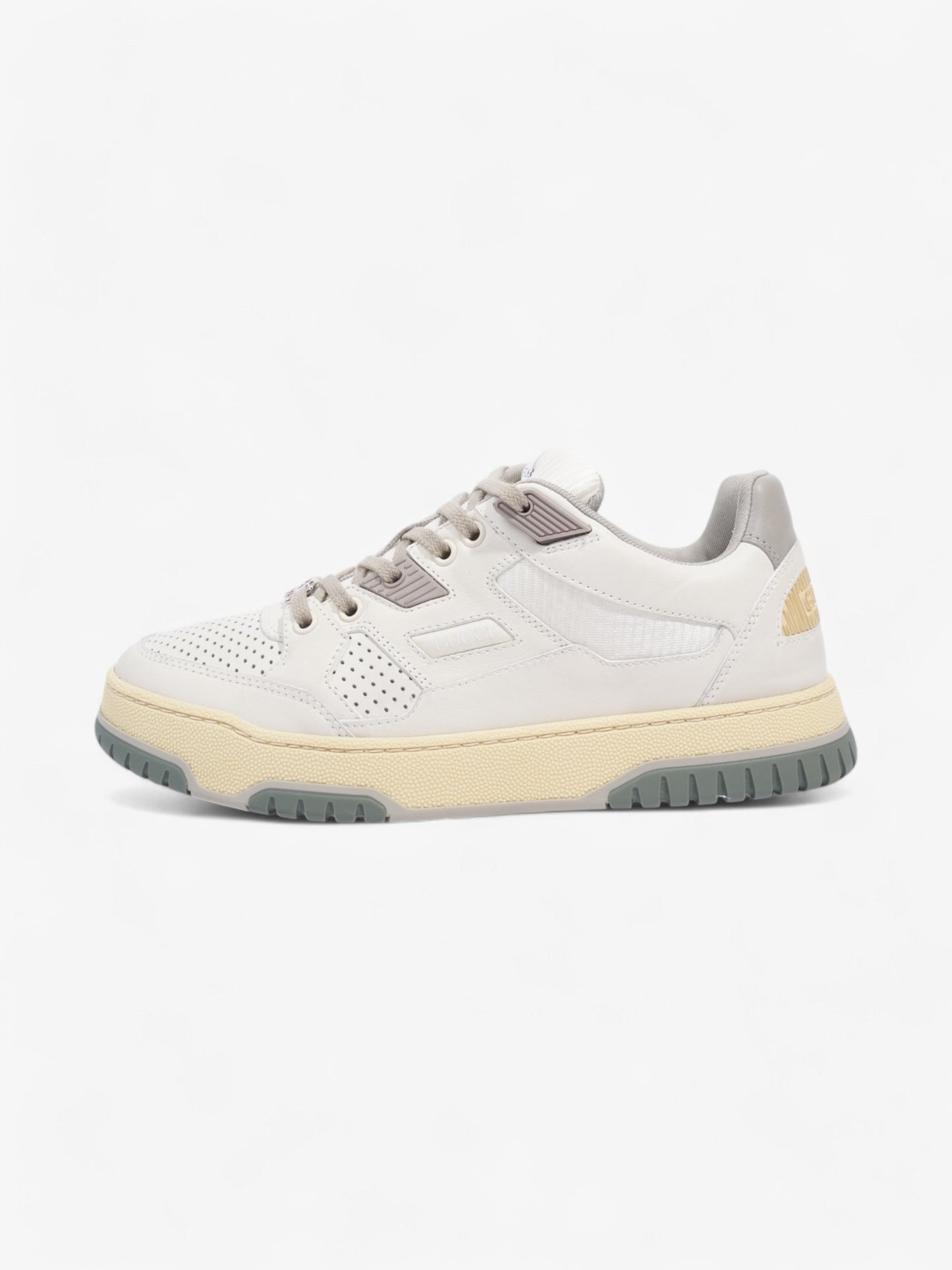 Gucci Distressed Low-tops  Light Grey / Grey / White Leather EU 38.5 UK 5.5