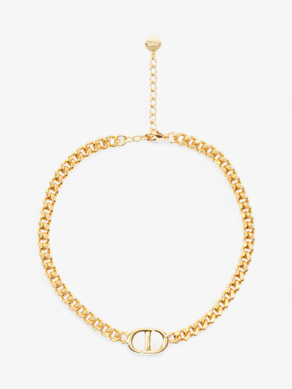Christian Dior Classic CD Necklace Gold Base Metal 45cm