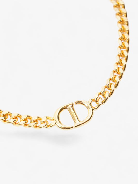 Christian Dior Classic CD Necklace Gold Base Metal 45cm