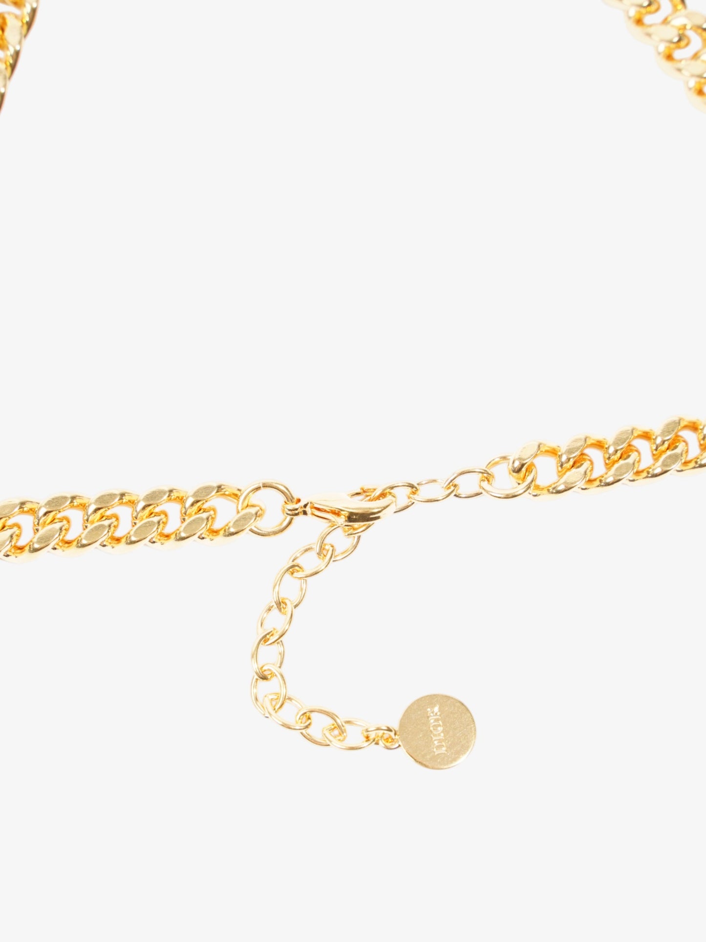Christian Dior Classic CD Necklace Gold Base Metal 45cm