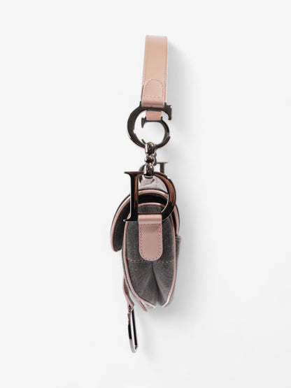 Christian Dior Saddle Bag Grey / Light Pink Denim