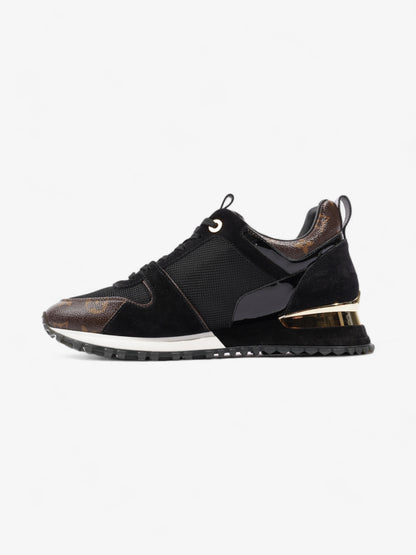 Louis Vuitton Run Away Sneakers Black / Brown Monogram Mesh EU 40 UK 7
