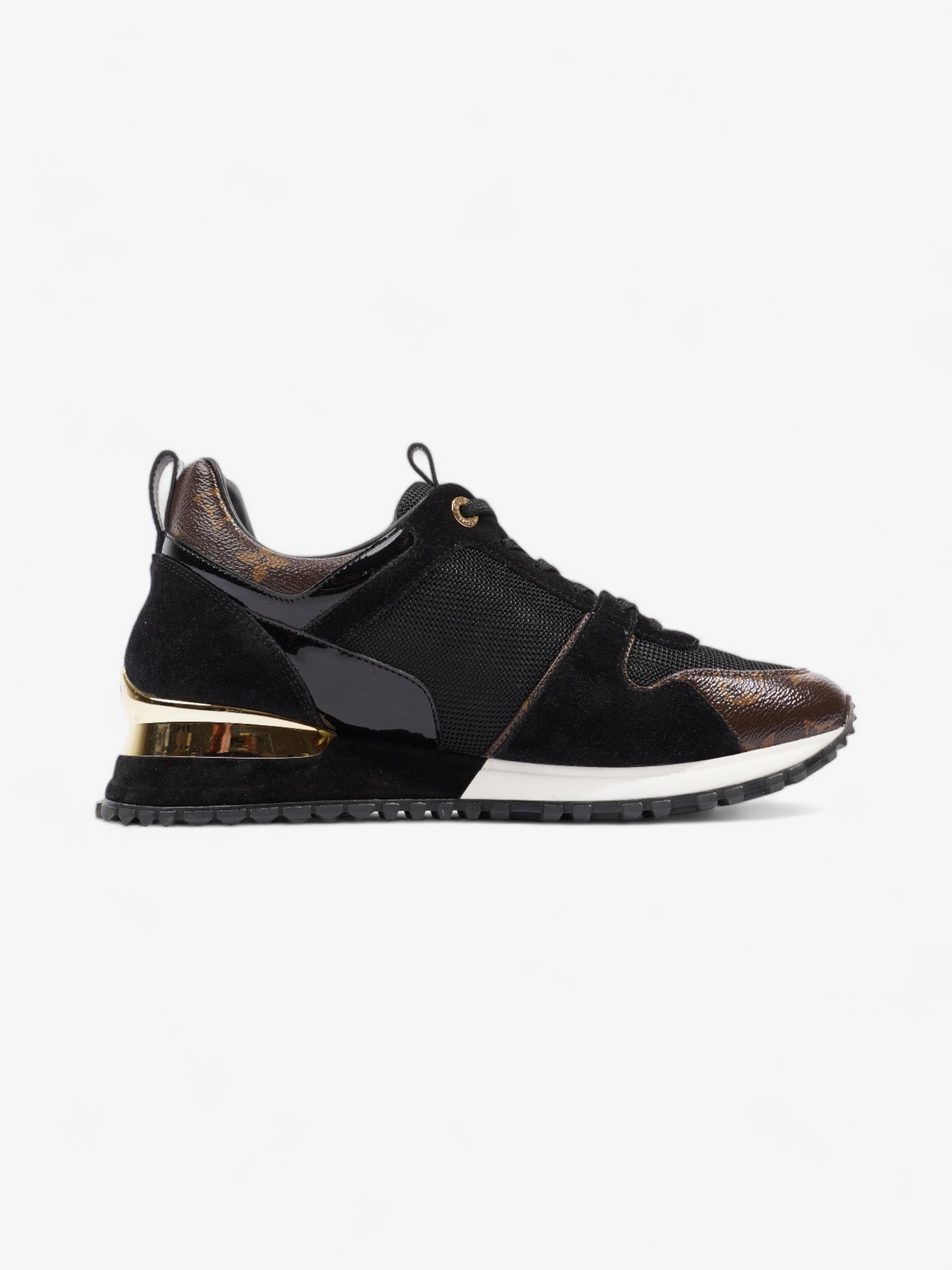 Louis Vuitton Run Away Sneakers Black / Brown Monogram Mesh EU 40 UK 7