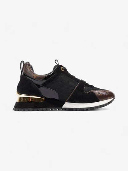 Louis Vuitton Run Away Sneakers Black / Brown Monogram Mesh EU 40 UK 7