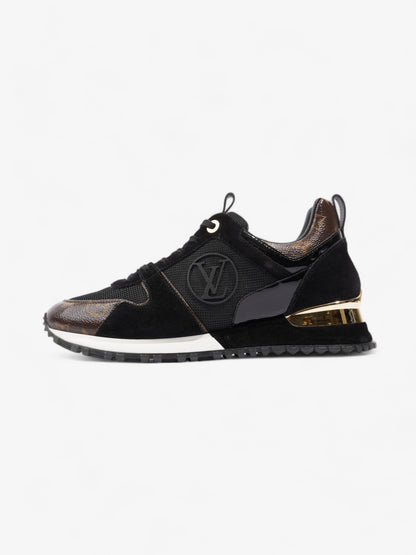 Louis Vuitton Run Away Sneakers Black / Brown Monogram Mesh EU 40 UK 7