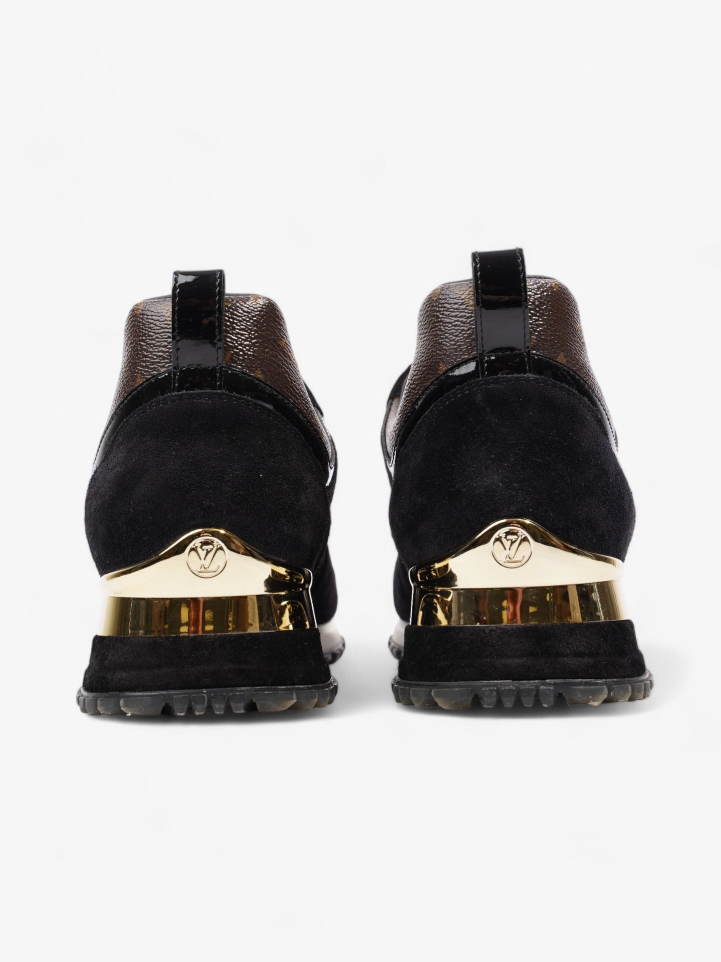 Louis Vuitton Run Away Sneakers Black / Brown Monogram Mesh EU 40 UK 7