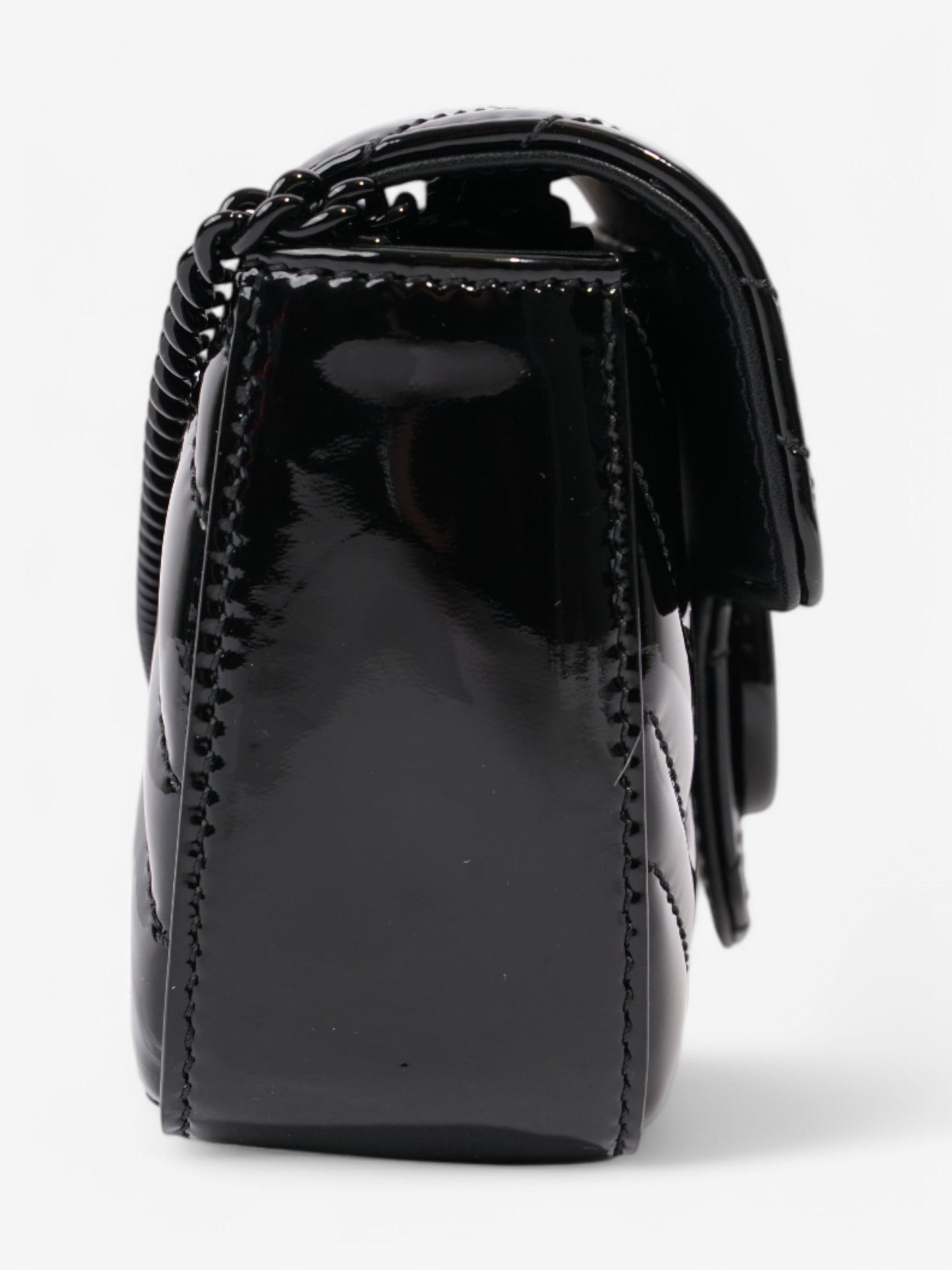 Gucci GG Marmont Black Patent Leather Super Mini