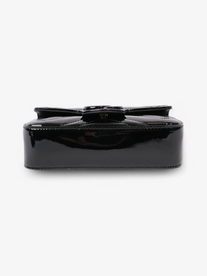 Gucci GG Marmont Black Patent Leather Super Mini