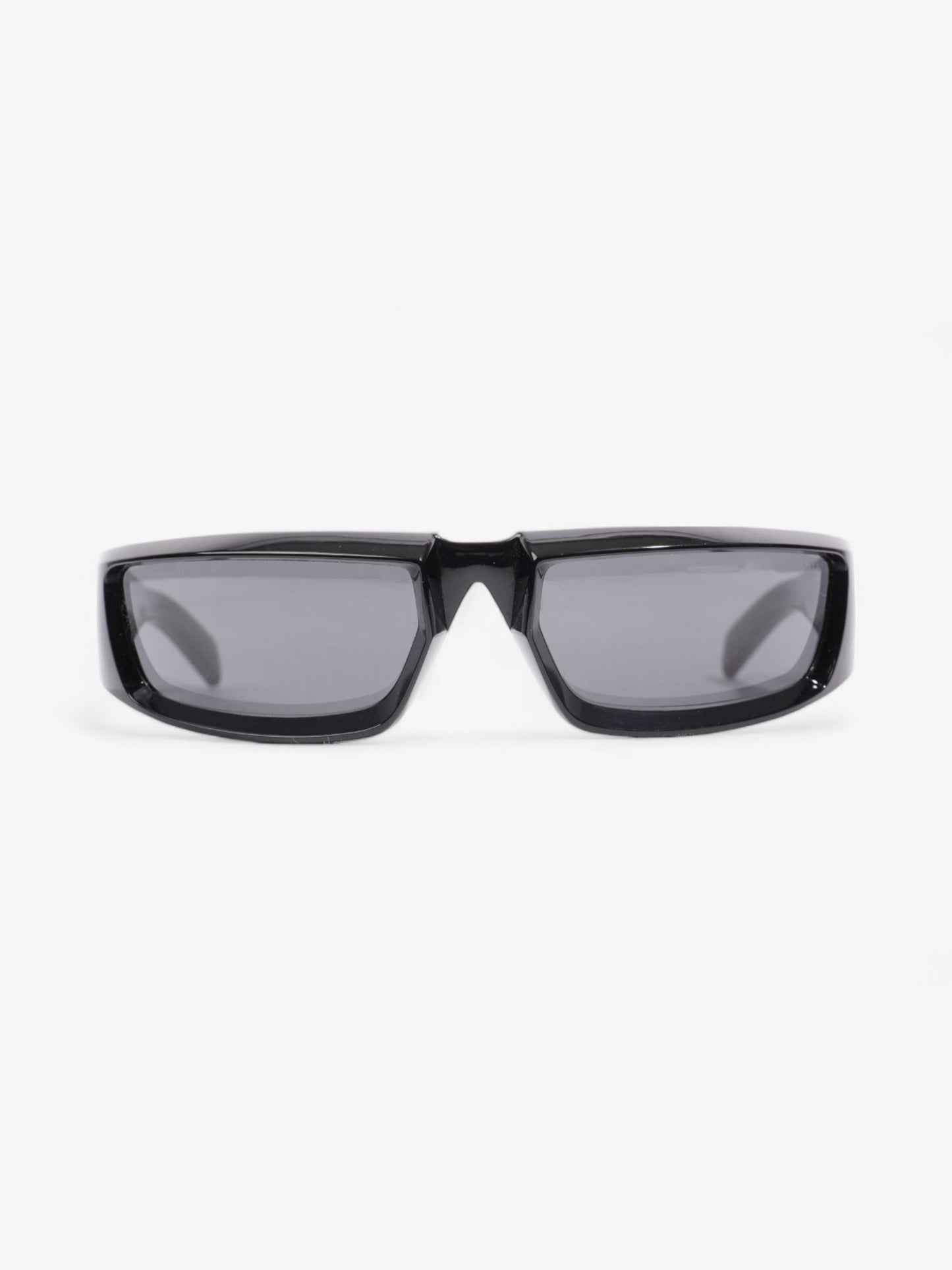 Prada Wrap Around Sunglasses Black Acetate 120mm