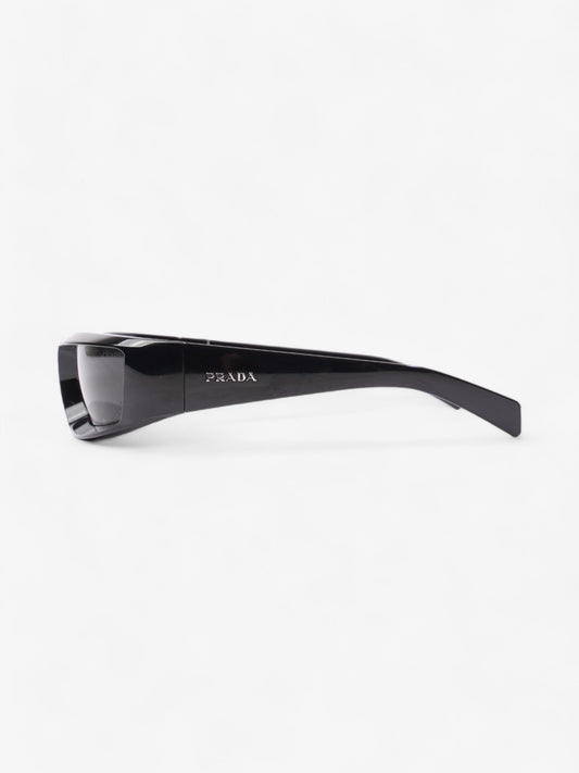 Prada Wrap Around Sunglasses Black Acetate 120mm