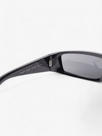 Prada Wrap Around Sunglasses Black Acetate 120mm