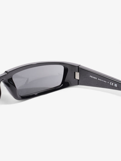 Prada Wrap Around Sunglasses Black Acetate 120mm