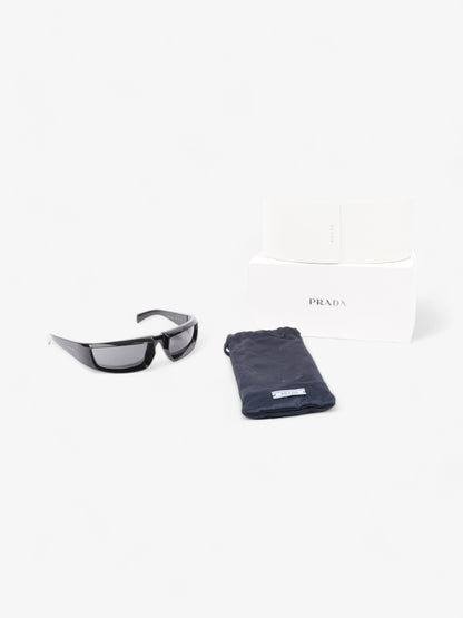 Prada Wrap Around Sunglasses Black Acetate 120mm