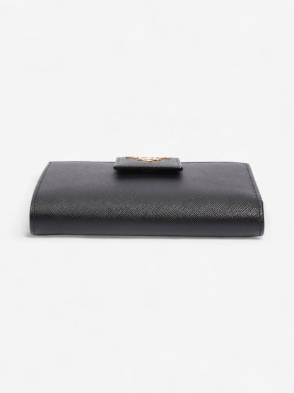 Prada Fold Up Wallet Black Saffiano Leather