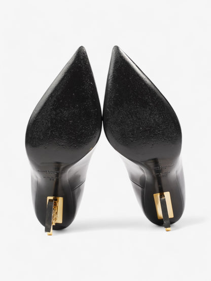 Saint Laurent Opyum 110mm Black / Gold Patent Leather EU 38 UK 5