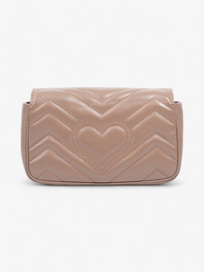 Gucci GG Marmont Rose Beige  Matelasse Leather Super Mini