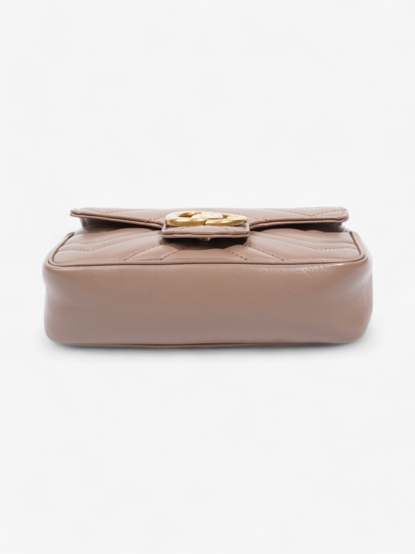 Gucci GG Marmont Rose Beige  Matelasse Leather Super Mini