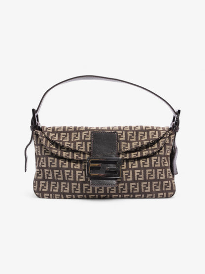 Fendi Baguette Brown / Beige Canvas
