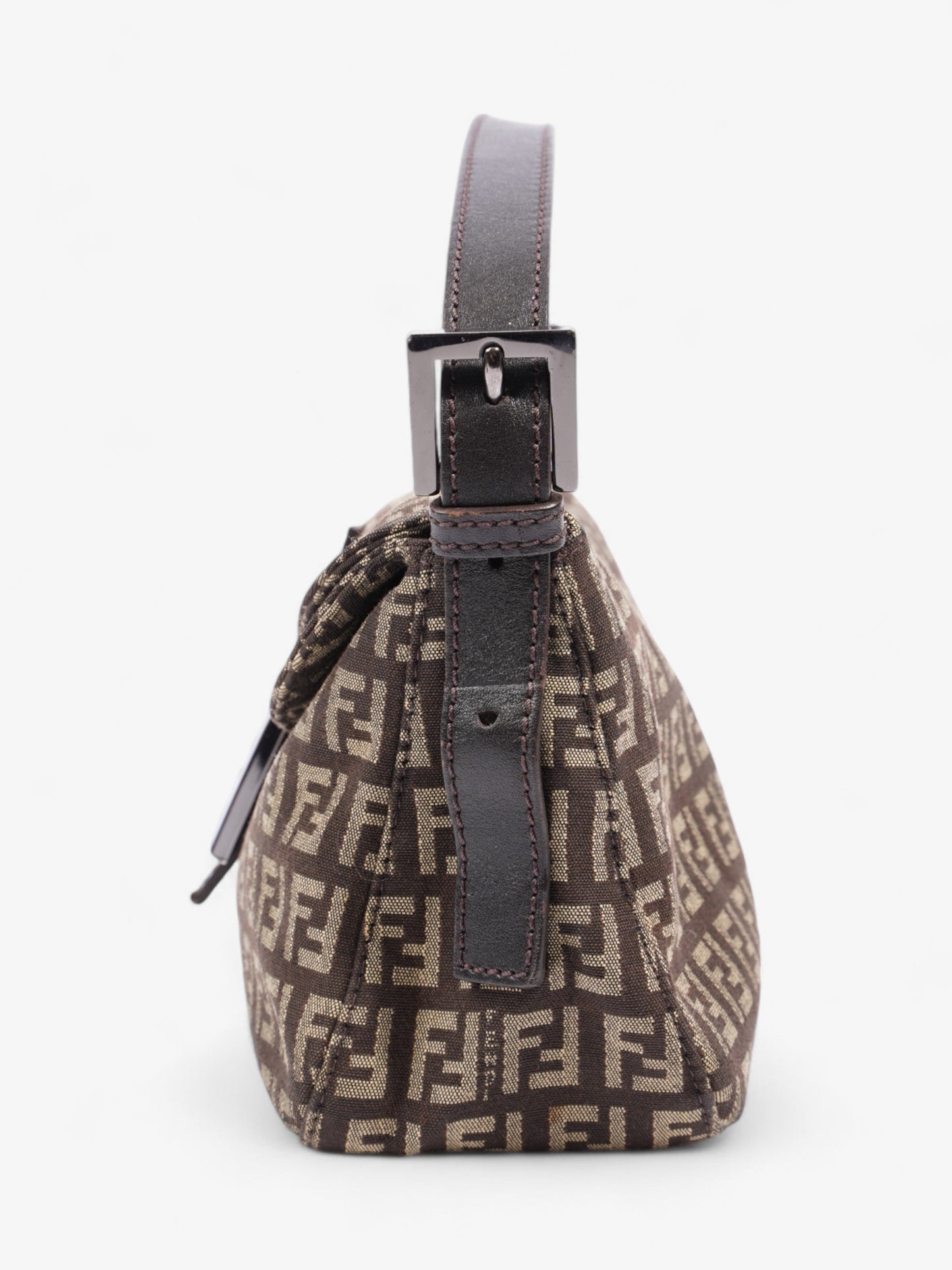 Fendi Baguette Brown / Beige Canvas