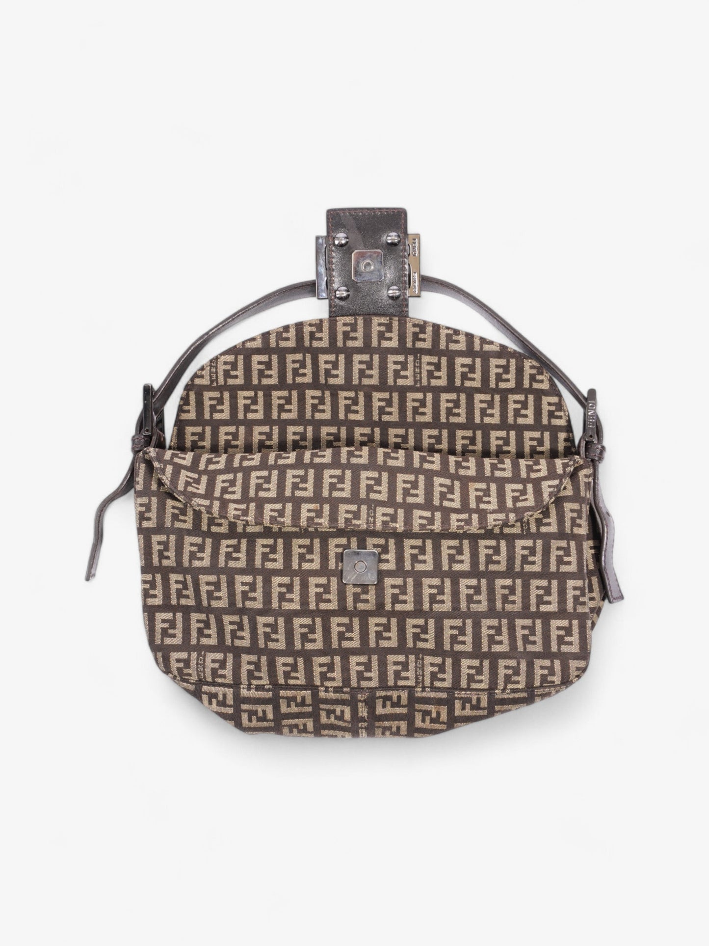 Fendi Baguette Brown / Beige Canvas