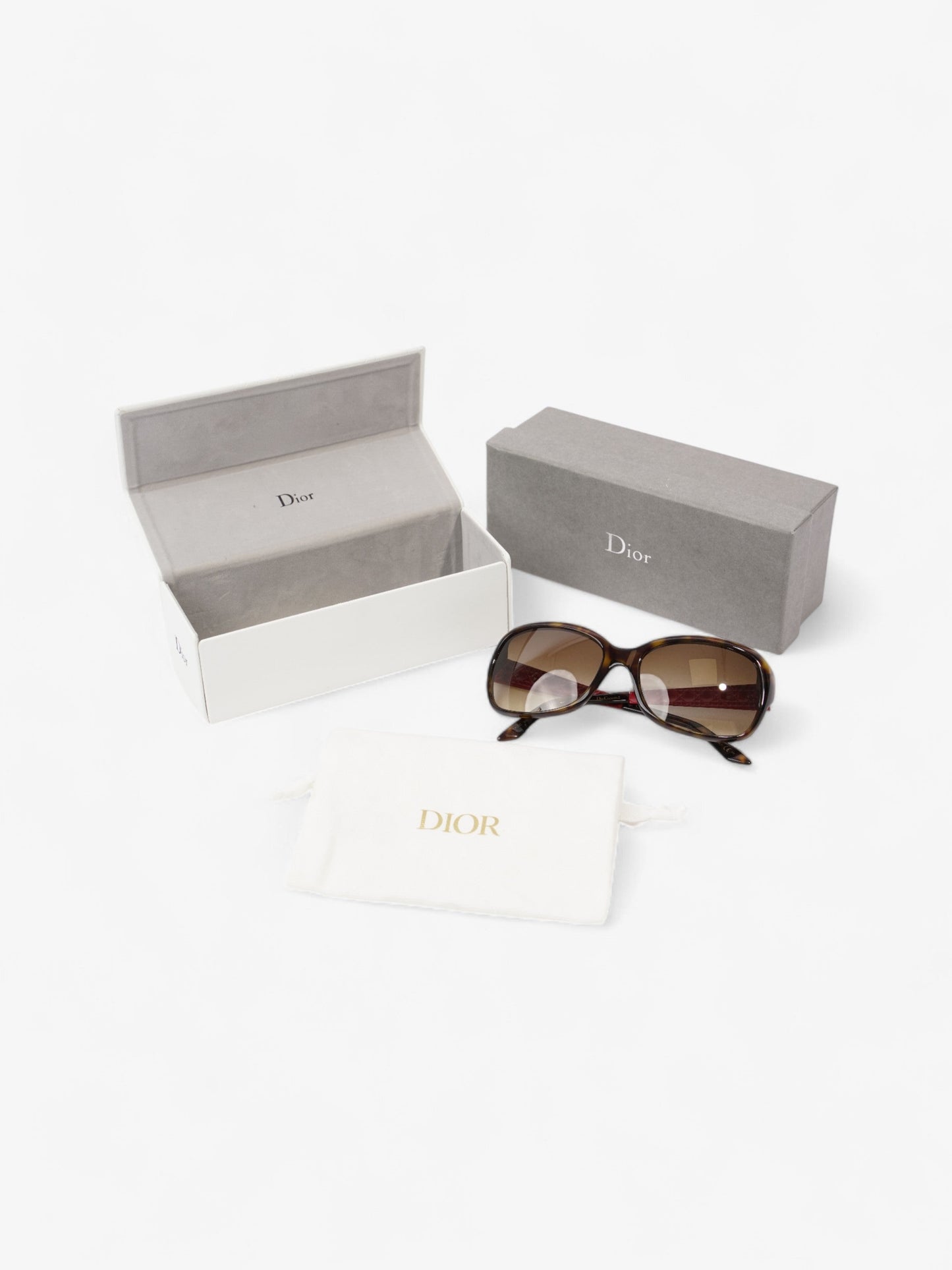 Christian Dior Dior Coquette 2 Sunglasses Tortoise Shell / Red Acetate 130mm