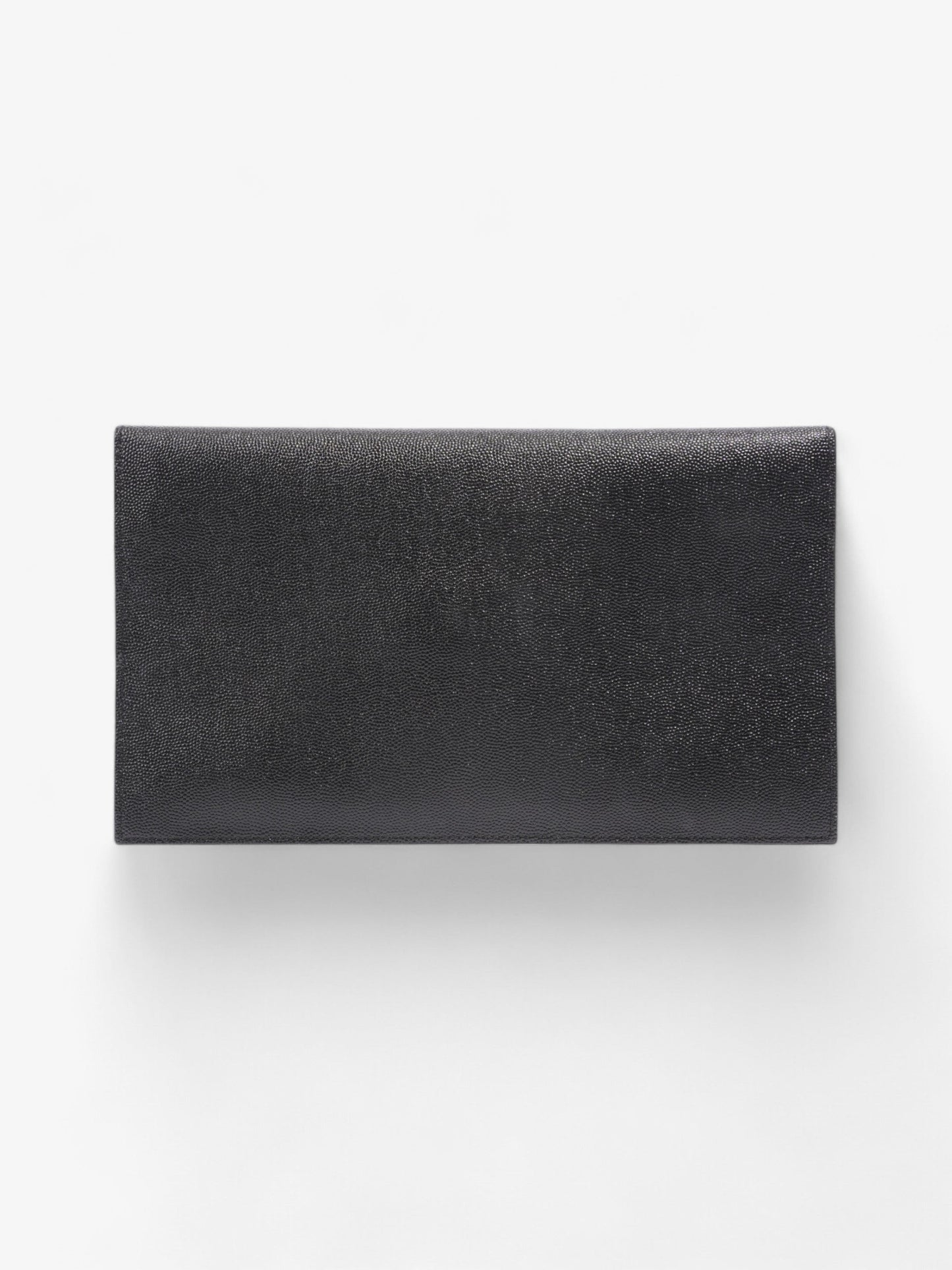 Saint Laurent Uptown Clutch Black Grained Leather