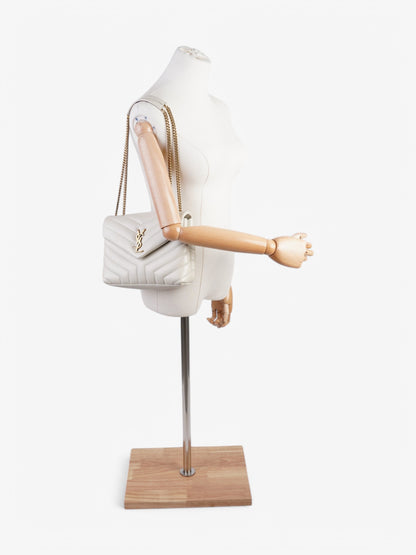 Saint Laurent LouLou White  Leather Small