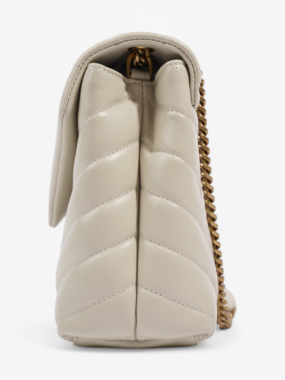 Saint Laurent LouLou White  Leather Small