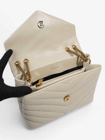 Saint Laurent LouLou White  Leather Small