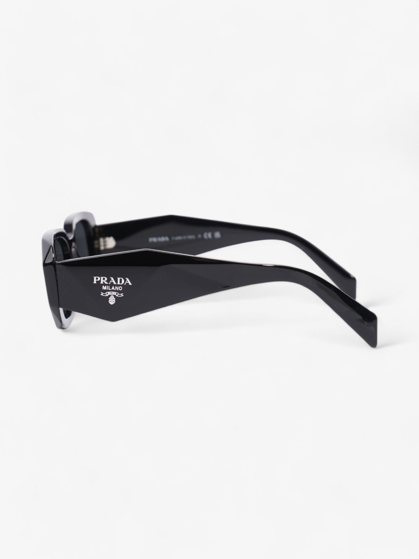 Prada Rectangular Framed Sunglasses Black Acetate 145mm