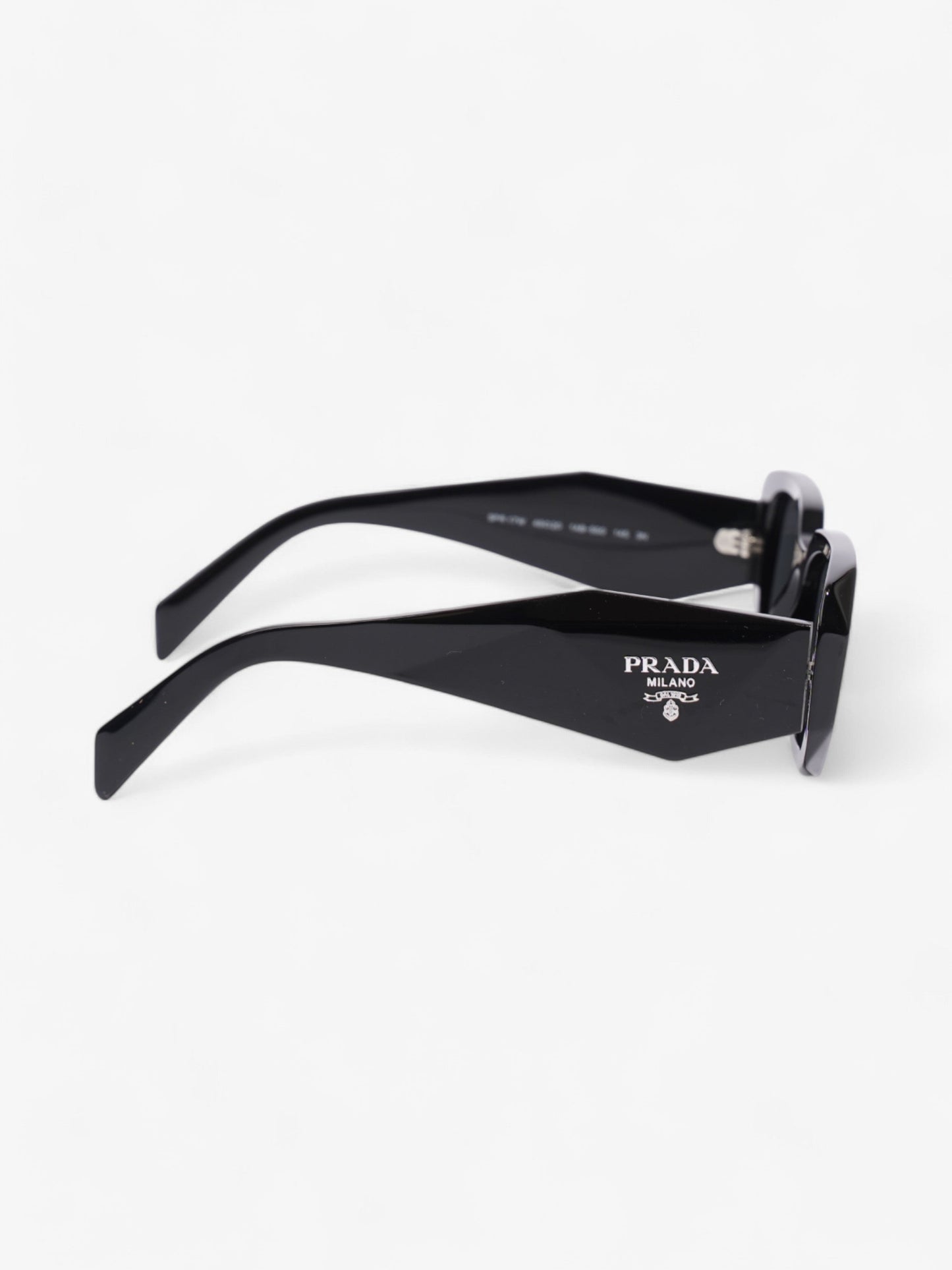 Prada Rectangular Framed Sunglasses Black Acetate 145mm