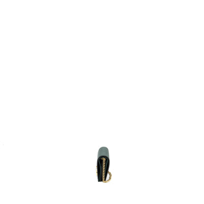 Gucci zumi mini wallet with chain calfskin dark green
