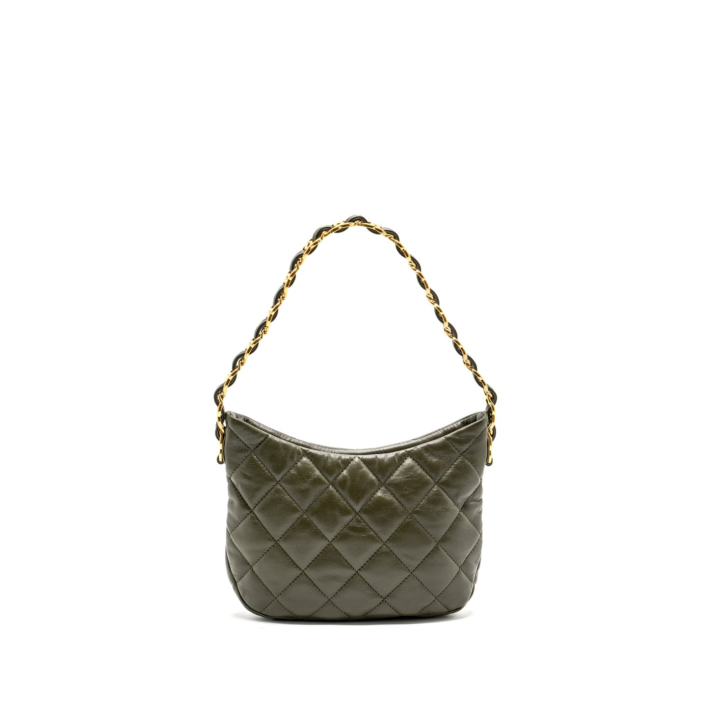 Chanel 22k Hobo Bag Lambskin Green  (microchip)