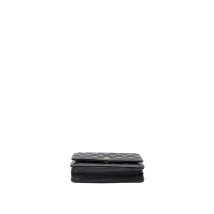 Chanel Classic Wallet on Chain Caviar Black  (Microchip)