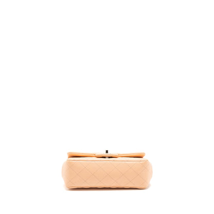 Chanel Mini Rectangular Flap Bag Lambskin Pink