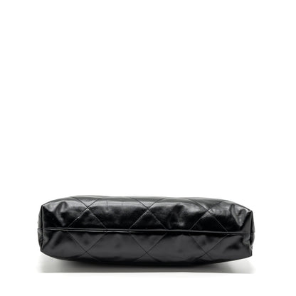 Chanel 24C 22 Bag Calfskin Black  (microchip)
