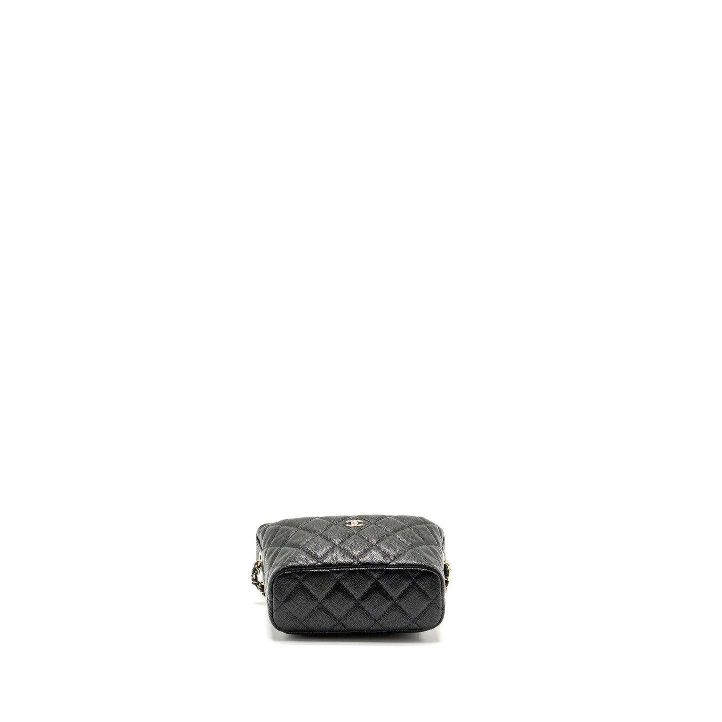 Chanel 25C Quilted Hobo Bag Caviar Black L (Microchip)