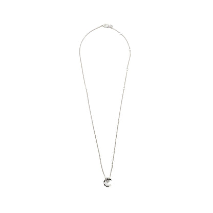 Chanel Coco Crush Necklace Quilted motif 18k white gold, diamonds
