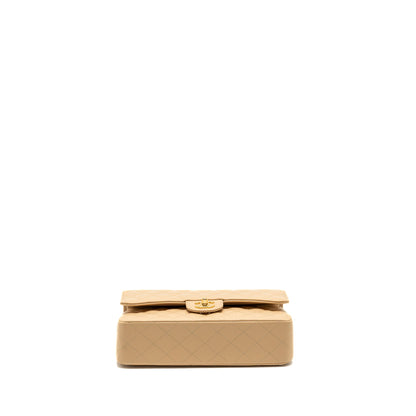 Chanel Medium Classic Double Flap Bag Caviar Beige  (Microchip)