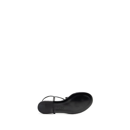 Chanel size 38 camellia leather Sandals black L