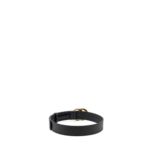 Gucci size 80 4cm width GG Marmont leather belt black