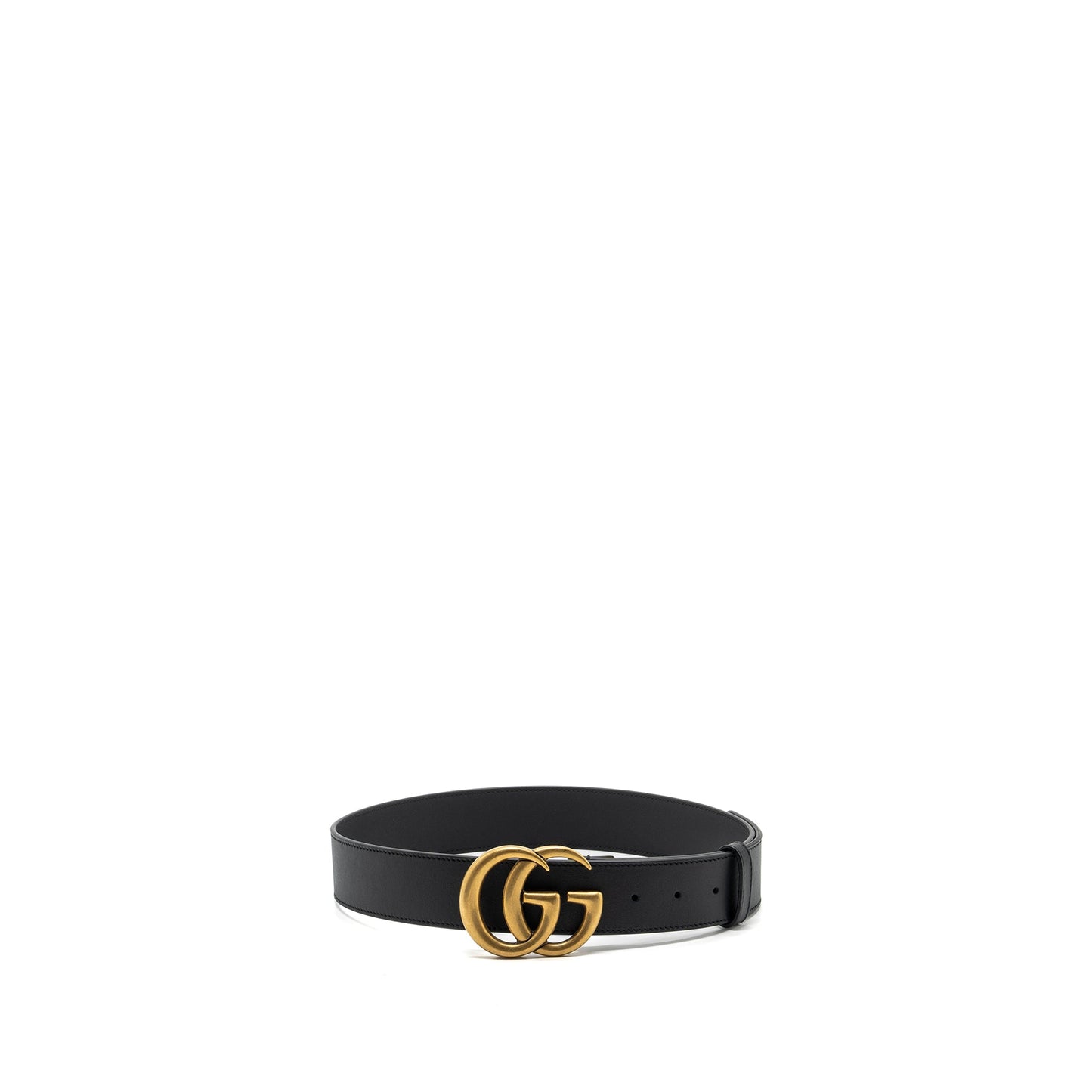 Gucci size 80 4cm width GG Marmont leather belt black