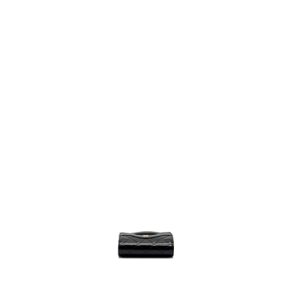 Chanel 24C 31 card holder shiny calfskin black L (microchip)