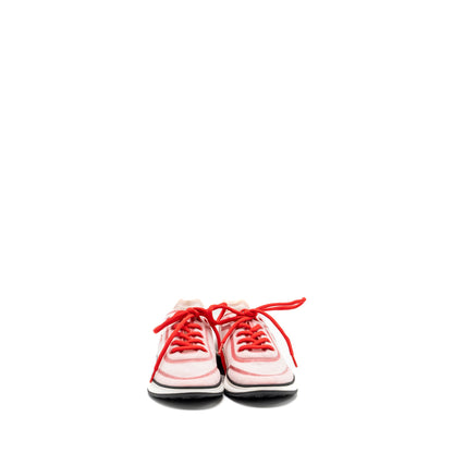 Chanel size 38.5 CC logo sneakers red/ white/ black