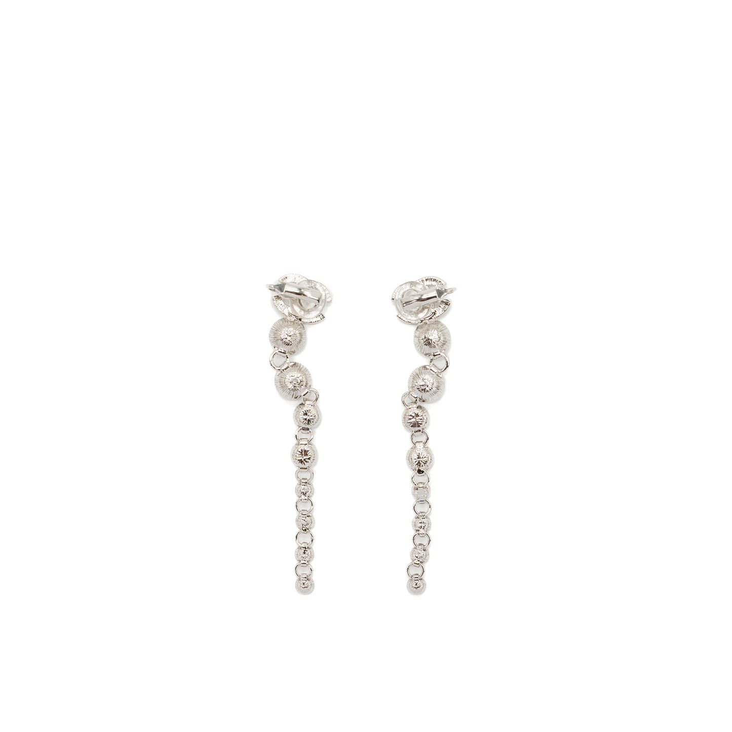 Chanel CC logo Crystal Drop Earrings