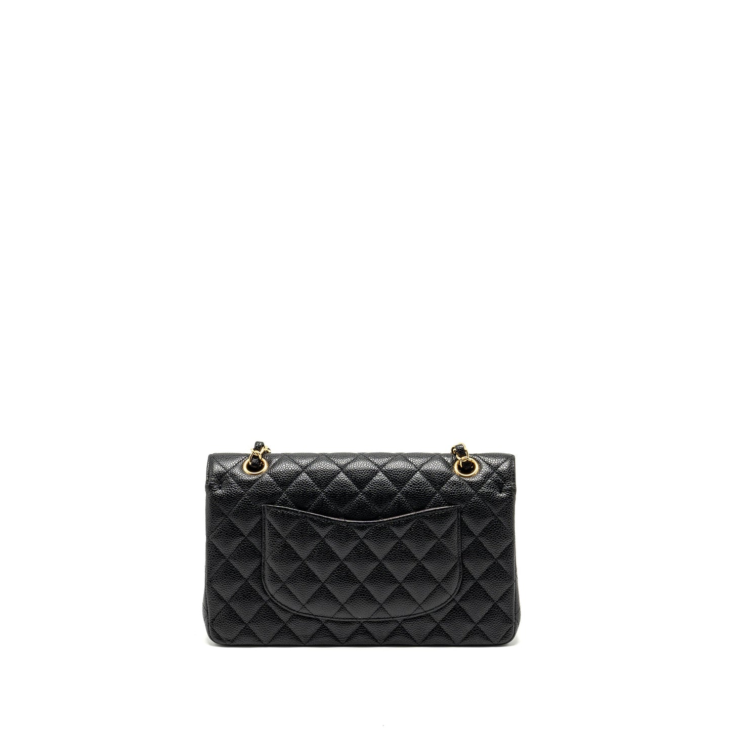 Chanel medium classic Double flap bag caviar black